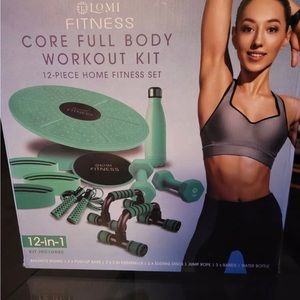 Lomi Fitness Core Full Body Workout Kit - 12pc Home Fitness Set